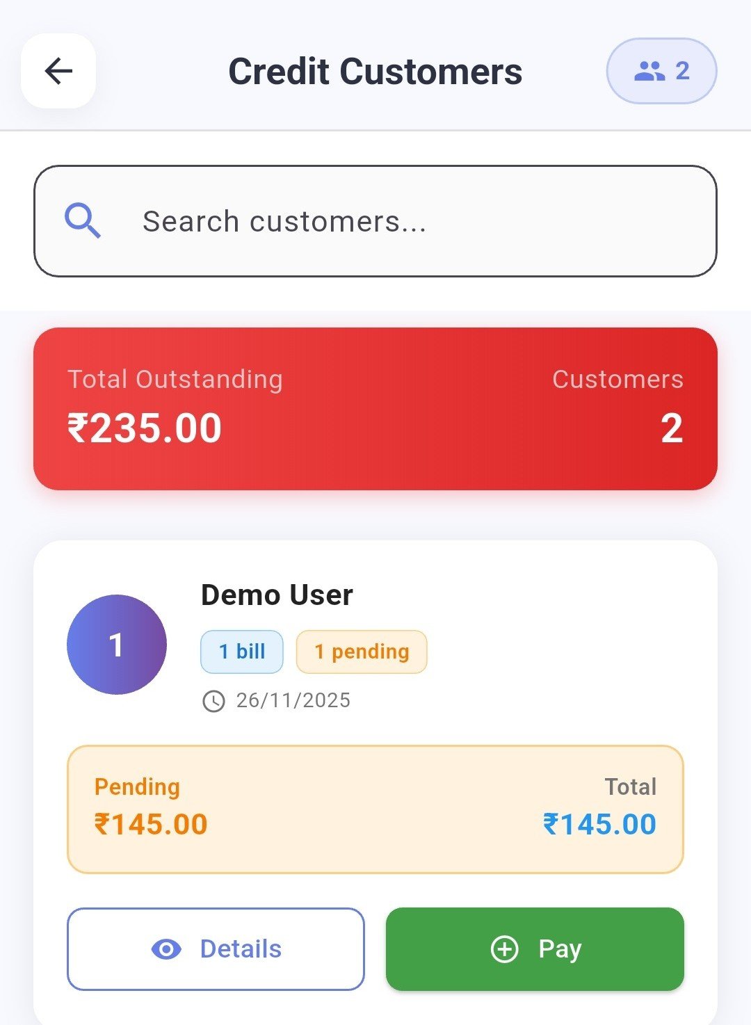Image representing customer and credit management
